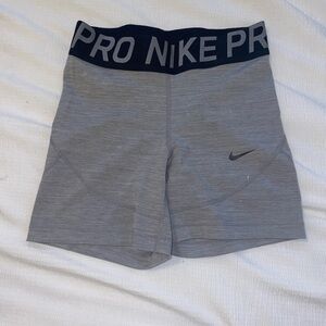 nike pro gray shorts workout